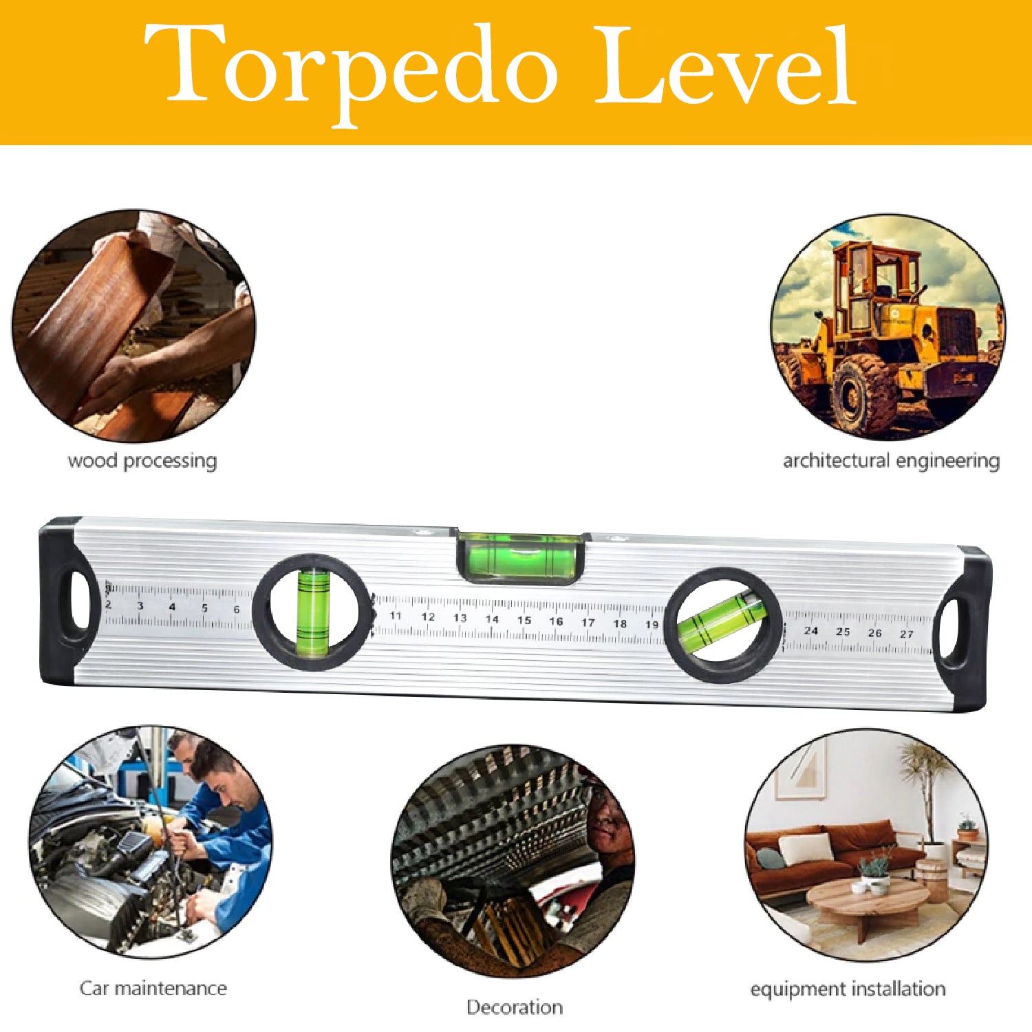 28 cm magnetic level ruler, durable aluminum. 28 cm magnetic level ruler, durable aluminum.